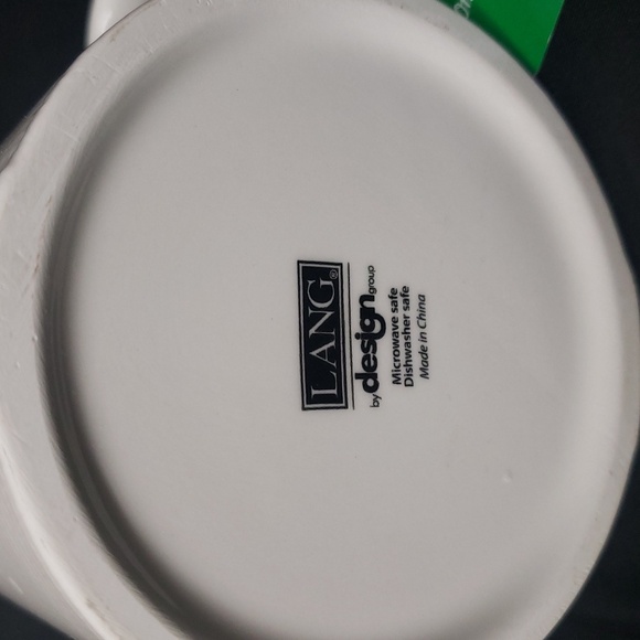 Lang NWT White and Green Clover Mug - Picture 6 of 7